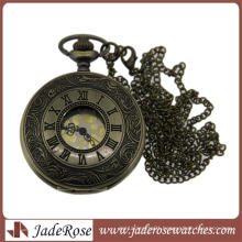 Fashion Roman Numeral Cased Quartz Movement Cheap Pocket Watch